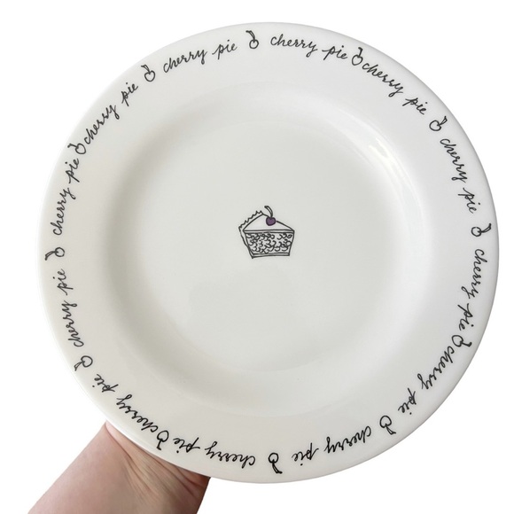 Pottery Barn Dessert Themed White 8 Inch Plates Lot of 3 - Picture 4 of 9